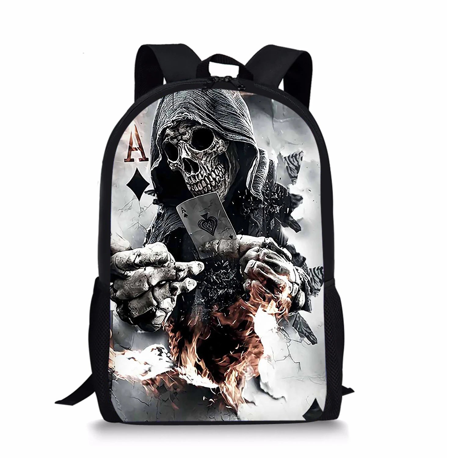 Skeleton Element Printing Pattern School Backpacks Personalized Kids Daypack