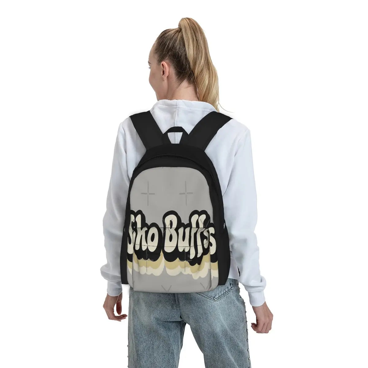 Sko Buffs 2 Backpacks Men's & Women's Print School Bags for Boys