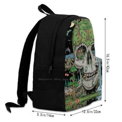 Skull Drawing Backpacks For Men Women Teenagers Girls