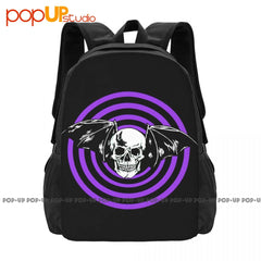 Skull Purple Psycho Punk Zone, Evil Dead Halloween Backpack
