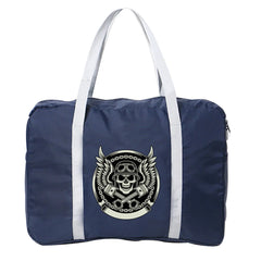 Skull Series Printing Travel Bag Nylon Foldable Large Capacity Luggage