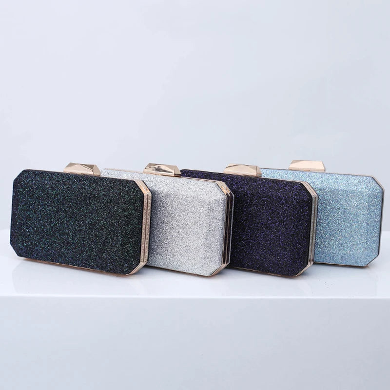 Sky Fall Handbags Bling Wedding Clutch Cross Body Bag