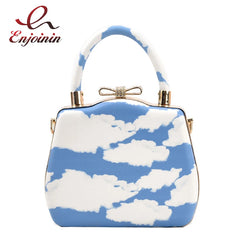 Sky Pattern Box Style Party Clutch Wedding Evening Bag