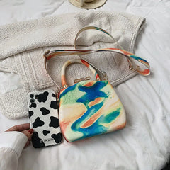 Sky Pattern Box Style Party Clutch Wedding Evening Bag