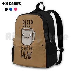 Funny Outdoor Hiking Backpack Waterproof Camping Travel Coffee Joke