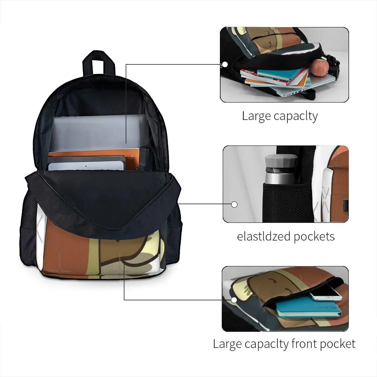 Potato Backpack Men Women Schoolbag Man Girl