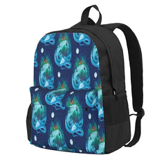 Sleepy Forest Dragon At Night Backpacks Men's and Women's Zipper Close Backpack