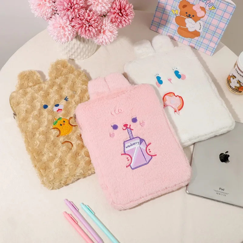 Bunny Plush 11-Inch Laptop Sleeve Case Soft Travel Bag
