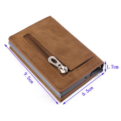 Men's Mini Faux Leather Purse for Shopping