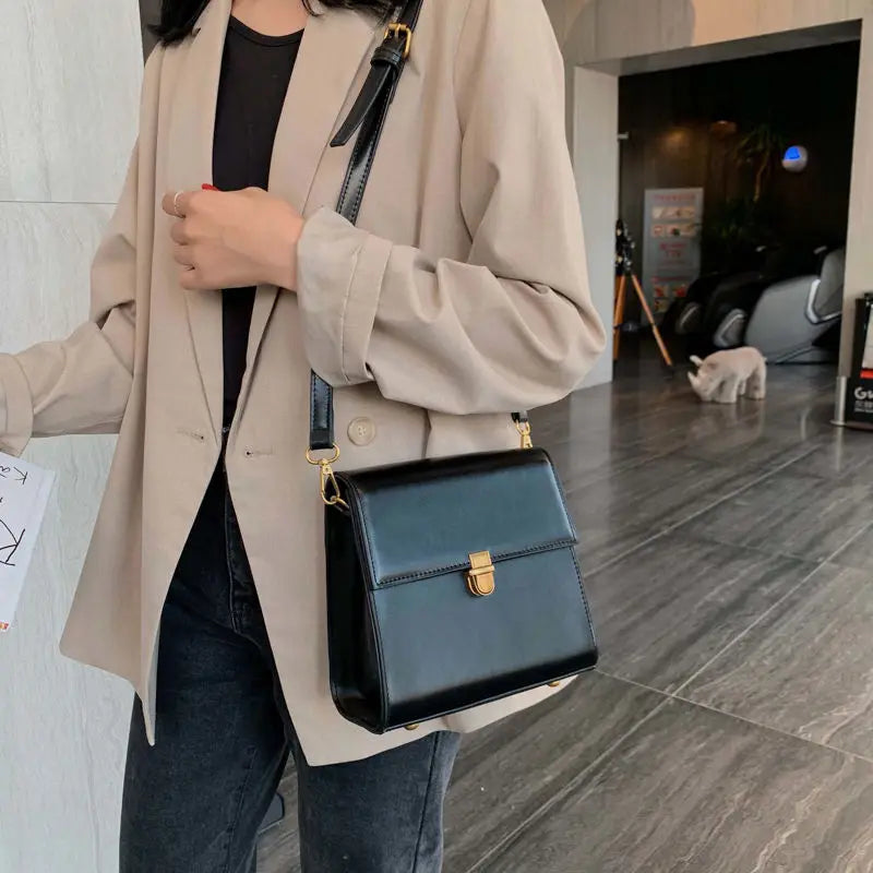 Leather Crossbody Bag for Women - Brown Handbag, Shoulder Bag, Purses