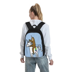 Slothicorn Riding Unicorn Backpacks Men's Backpacks Bags For Women