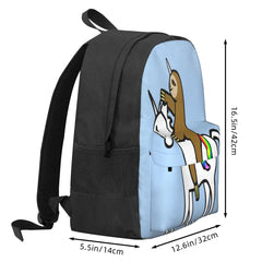 Slothicorn Riding Unicorn Backpacks Men's Backpacks Bags For Women