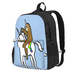 Slothicorn Riding Unicorn Backpacks Men's Backpacks Bags For Women