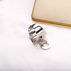 925 Silver Handcuffs Finger Ring Menottes Realizable Party Bague