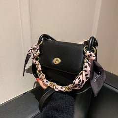 Vintage Buckle Crossbody Bag Casual Shoulder Bag