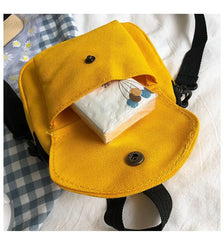Canvas Shopper Bag Crossbody Small Shoulder Bag Women Handbags