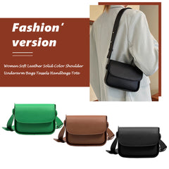 Small Square Bag Women's Casual Messenger Bag Pu Leather Spring and Summer