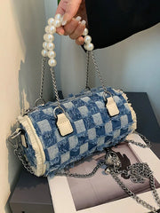 Small Beading Top Handle Women's Bag Shoulder Crossbody Bags
