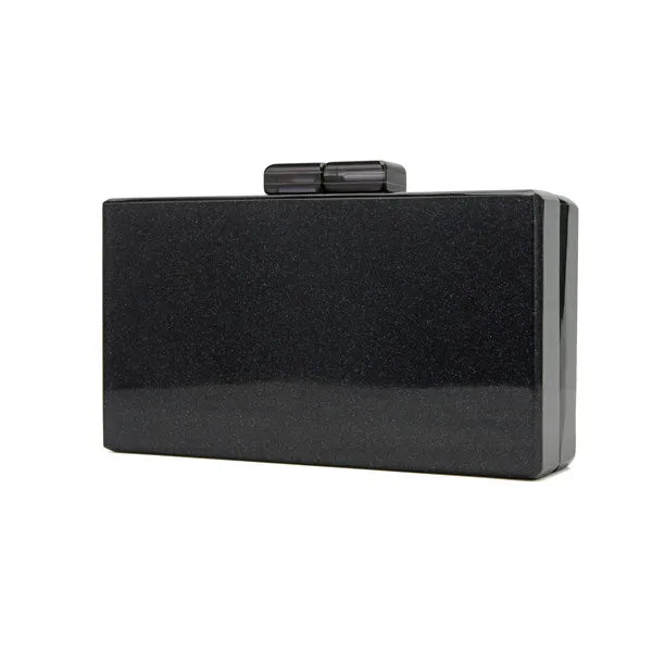Glitter Acrylic Clasp Women Clutch Evening Handbag Mini Bag