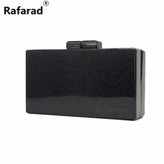 Glitter Acrylic Clasp Women Clutch Evening Handbag Mini Bag