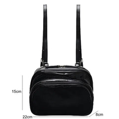 Solid Bright Bread Backpack Women Casual Travel Bag for Ladies