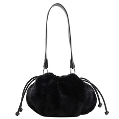 Winter Faux Fur Shoulder Bag Cute Candy Handbags