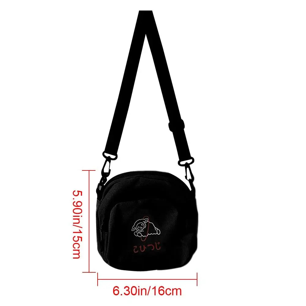 Youth Canvas Messenger Bag Shoulder Bag Student Crossbody Bags