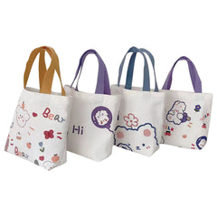 Canvas Cartoon Shoulder Bag for Women