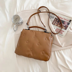 Small Chain Shoulder Bag PU Leather Crossbody Totes Handbag