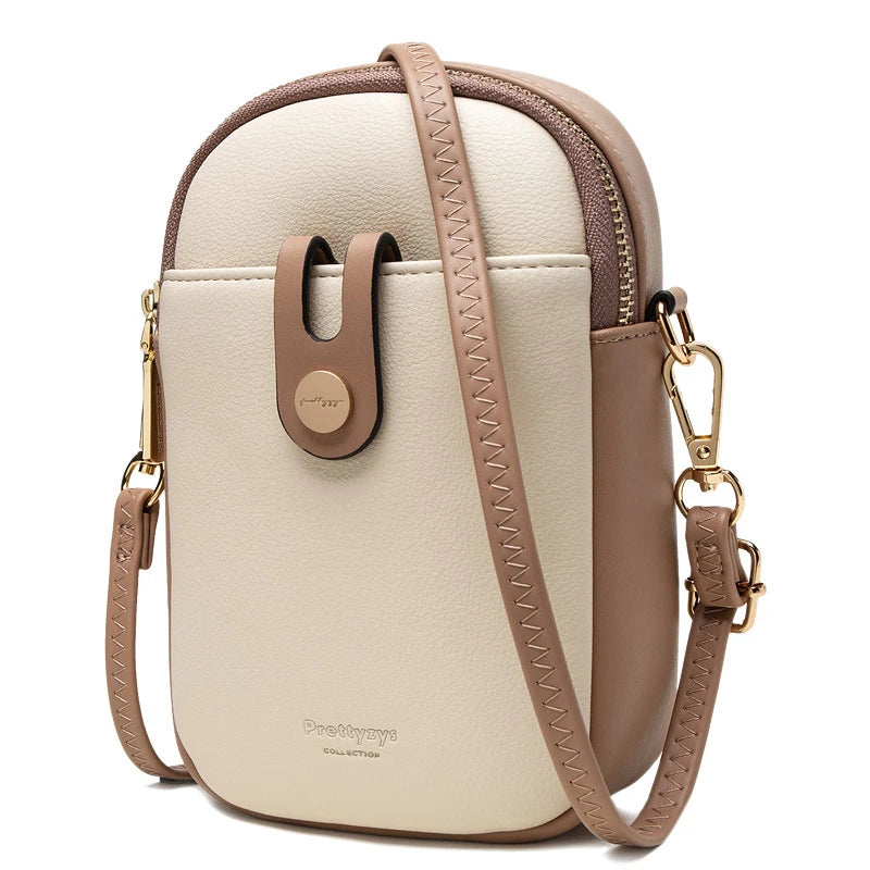 Women's Soft PU Leather Crossbody Bag Mini Shoulder Messenger Purse