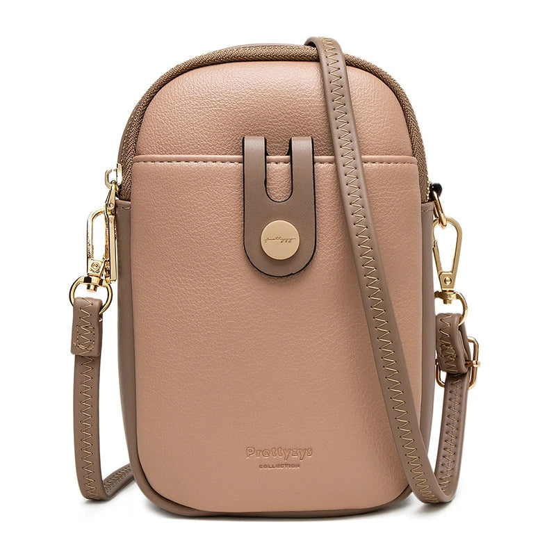 Women's Soft PU Leather Crossbody Bag Mini Shoulder Messenger Purse