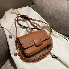 Women's Flap Handbag Crossbody Shopper Bag for Shopping