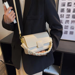 Women's Flap Handbag Crossbody Shopper Bag for Shopping