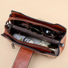 Vintage Solid Flap Shoulder Bag Women Crossbody Bolso Mujer