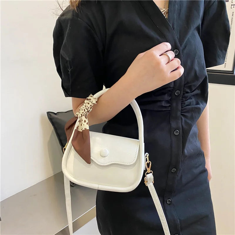 Small Fresh Women's Bag Niche Shoulder Handbag Silk Scarf Messenger