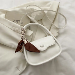 Small Fresh Women's Bag Niche Shoulder Handbag Silk Scarf Messenger
