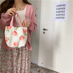 Small Fresh Portable Lunch Bag Female Mini Hand Carry Cloth Bag