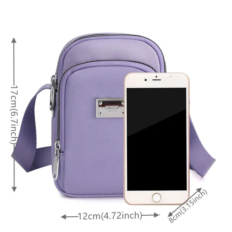 Small Nylon Shoulder Bag Crossbody Long Strap Female Clutch