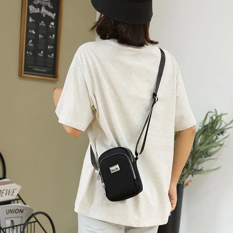 Small Nylon Shoulder Bag Crossbody Long Strap Female Clutch