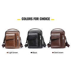 Men Handbag Vertical Business Crossbody Bag Letters Printed Handbags