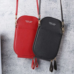 Women's Leather Touch Screen Shoulder Bag