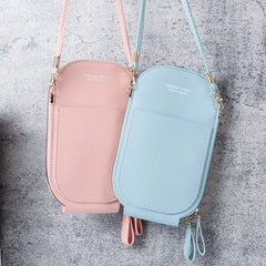 Women's Leather Touch Screen Shoulder Bag