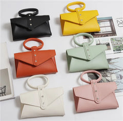 Small Leather Belt Bag Women Candy Round Shoulder Bags Handbag Female Banana Clo