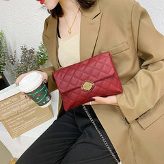 Lingge Embroidery Camera Crossbody Bag Women