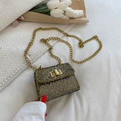 Women's Mini Chain Wallet Shoulder Bag Sequins Crossbody Handbag B455