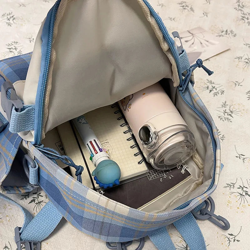 Small Nylon Backpacks Women School Bags For Teenage Girls Waterproof