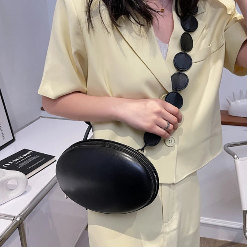 Small Oval Women's Crossbody Bag Single Shoulder Messenger Bag
