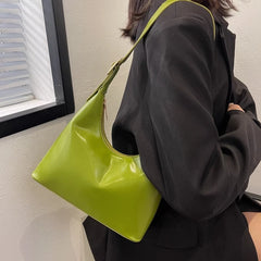 PU Leather Armpit Bag Women Handbags Vintage Shoulder Bags