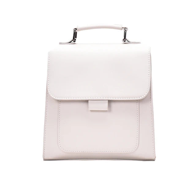 Mini PU Leather Backpack Women Travel Female Bookbag School Bags