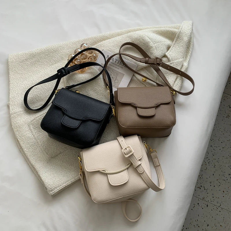 Flap Crossbody Bag for Women PU Leather Shoulder Bag